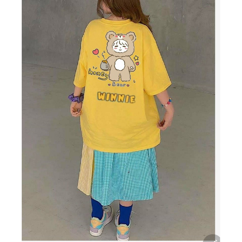 Áo thun nam nữ unisex freesize form rộng tay lỡ / Áo phông cute