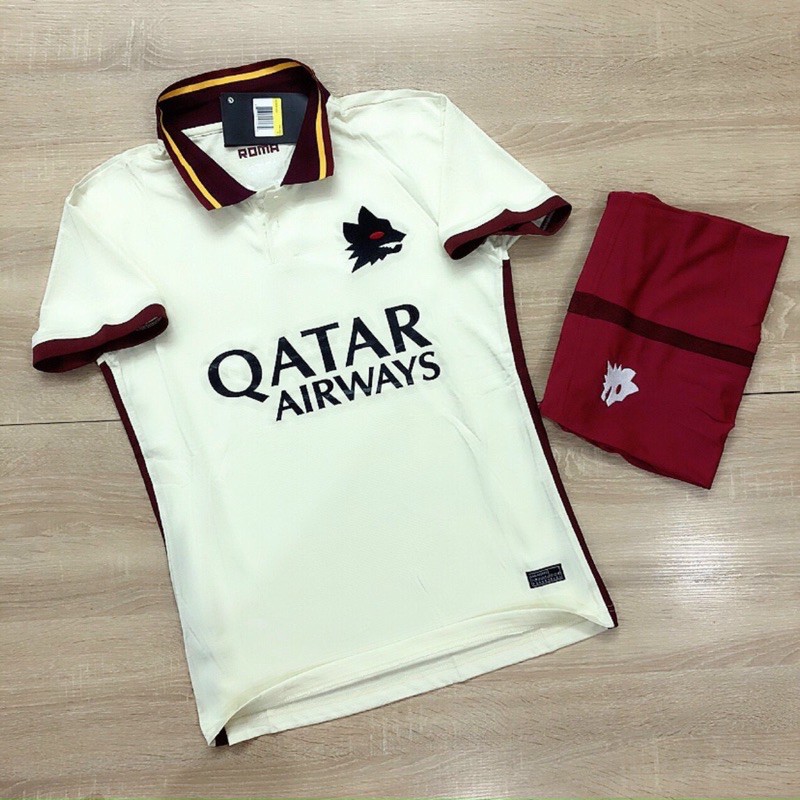 Ảnh Thật + In Tên số: Áo Bóng Đá CLB AS Roma bản cao cấp mè thái