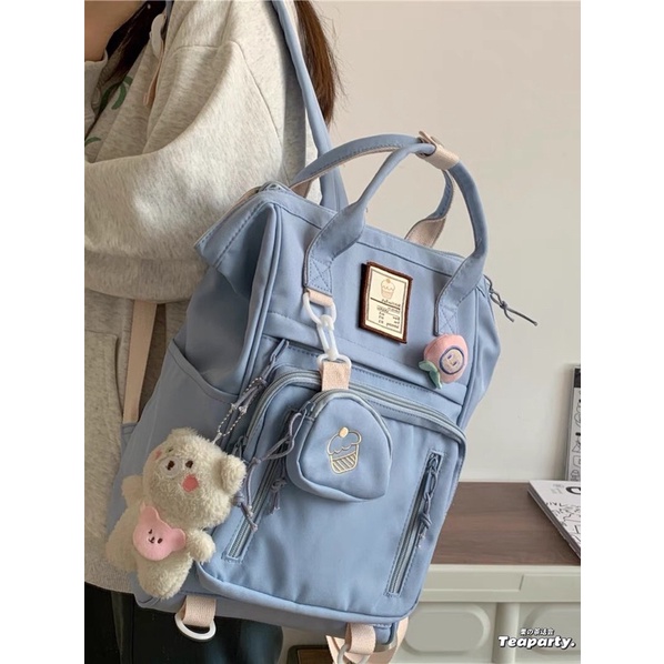 BALO/CẶP SÁCH CHỐNG NƯỚC NHIỀU NGĂN VUÔNG KÈM MÓC KHOÁ