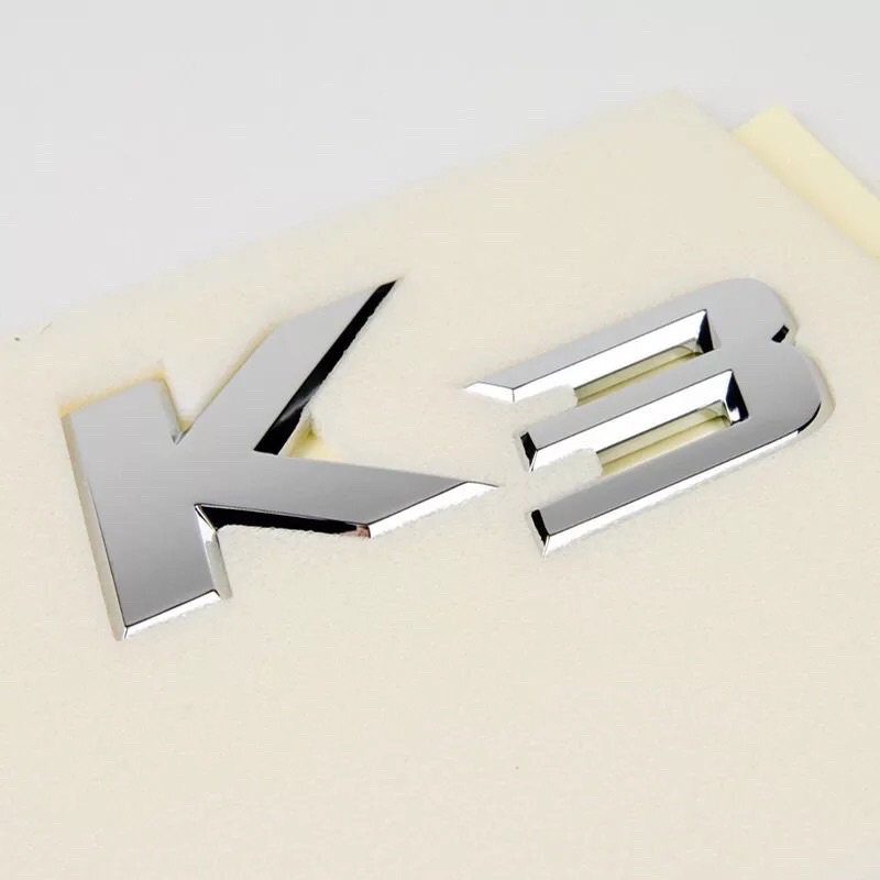 Logo tem K3 2.0 dán thân xe KIA CERATO hàng xịn chính hãng