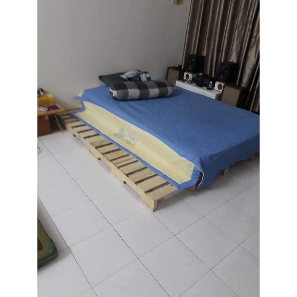 [ FREE SHIP ]Giường Ngủ Pallet Gỗ Thông Homefil [Sale Toàn Quốc]+[Sỉ Toàn Quốc]+Hàng Xuất Khẩu + Giường Gỗ Cho Homestay