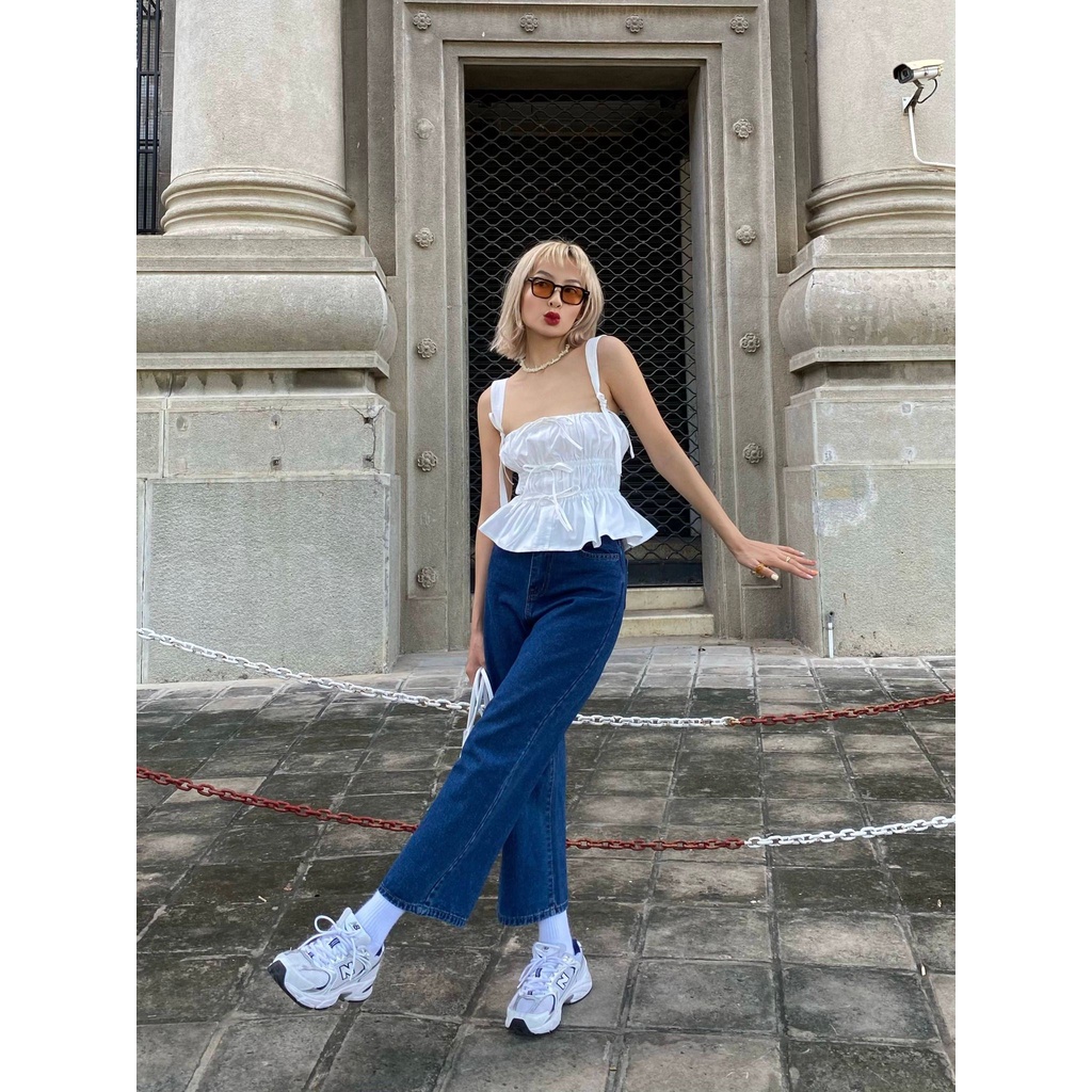 ÁO 2 DÂY KIỂU RÚT DÂY