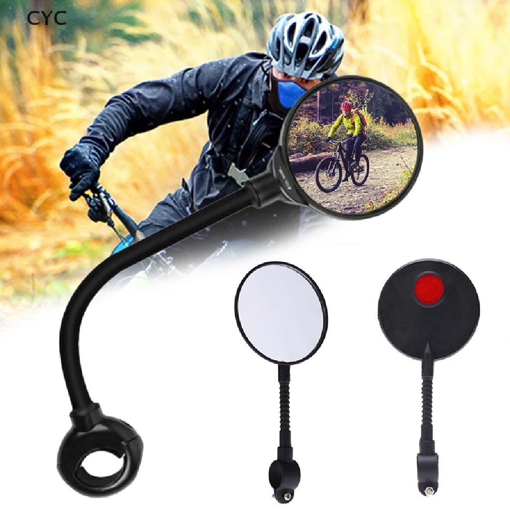CYC 2Pcs Bicycle mirror Bike Handlebar Flexible Rear Back Mirror Rearview  New CY