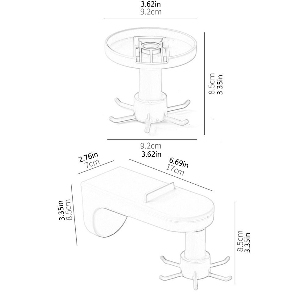 Móc Treo Đồ Gắn Tường Xoay 360 Độ 6 Cánh Quạt Tiện Dụng