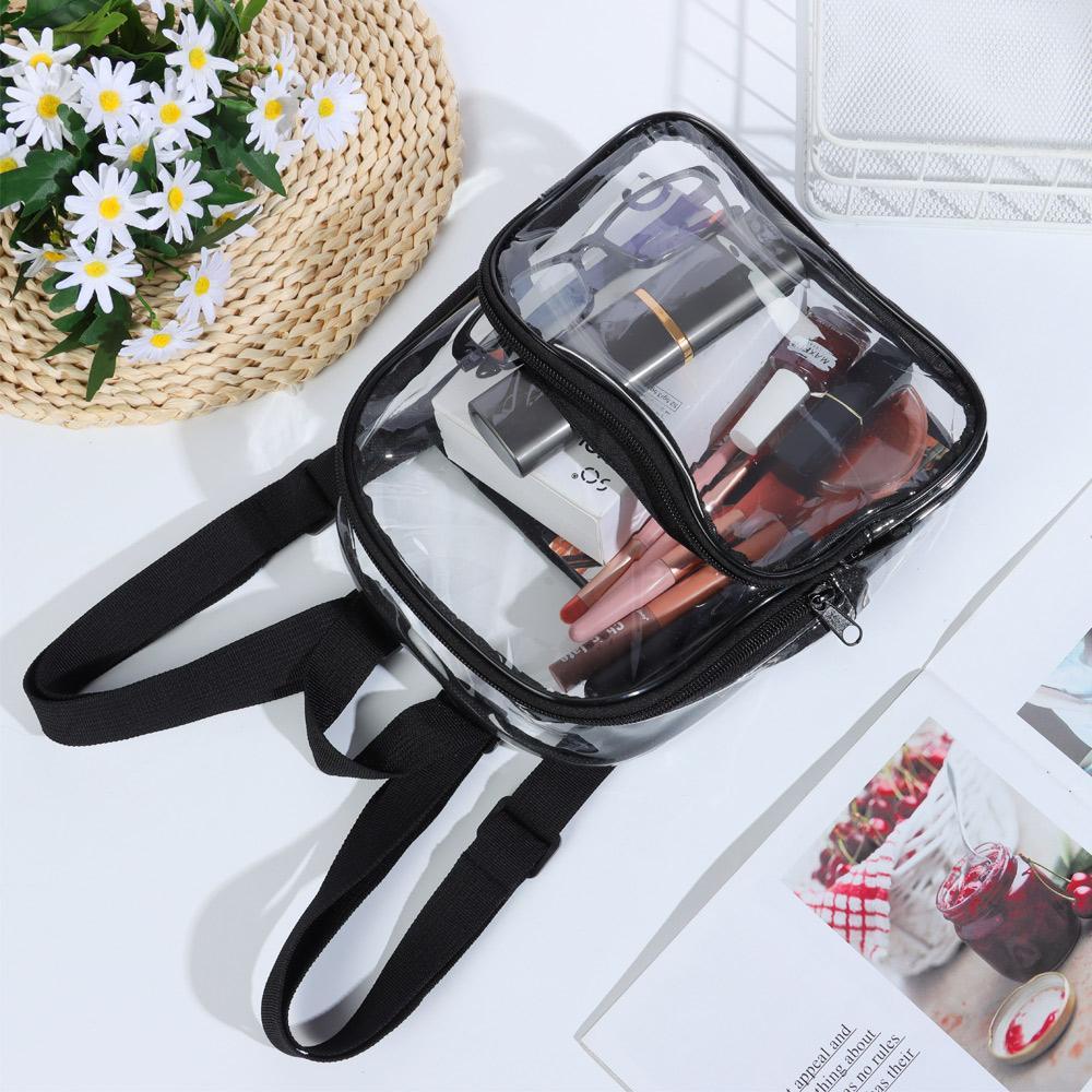 Túi Đeo Chéo Bằng Nhựa PVC Trong Suốt Thời Trang Cho Nam Nữ