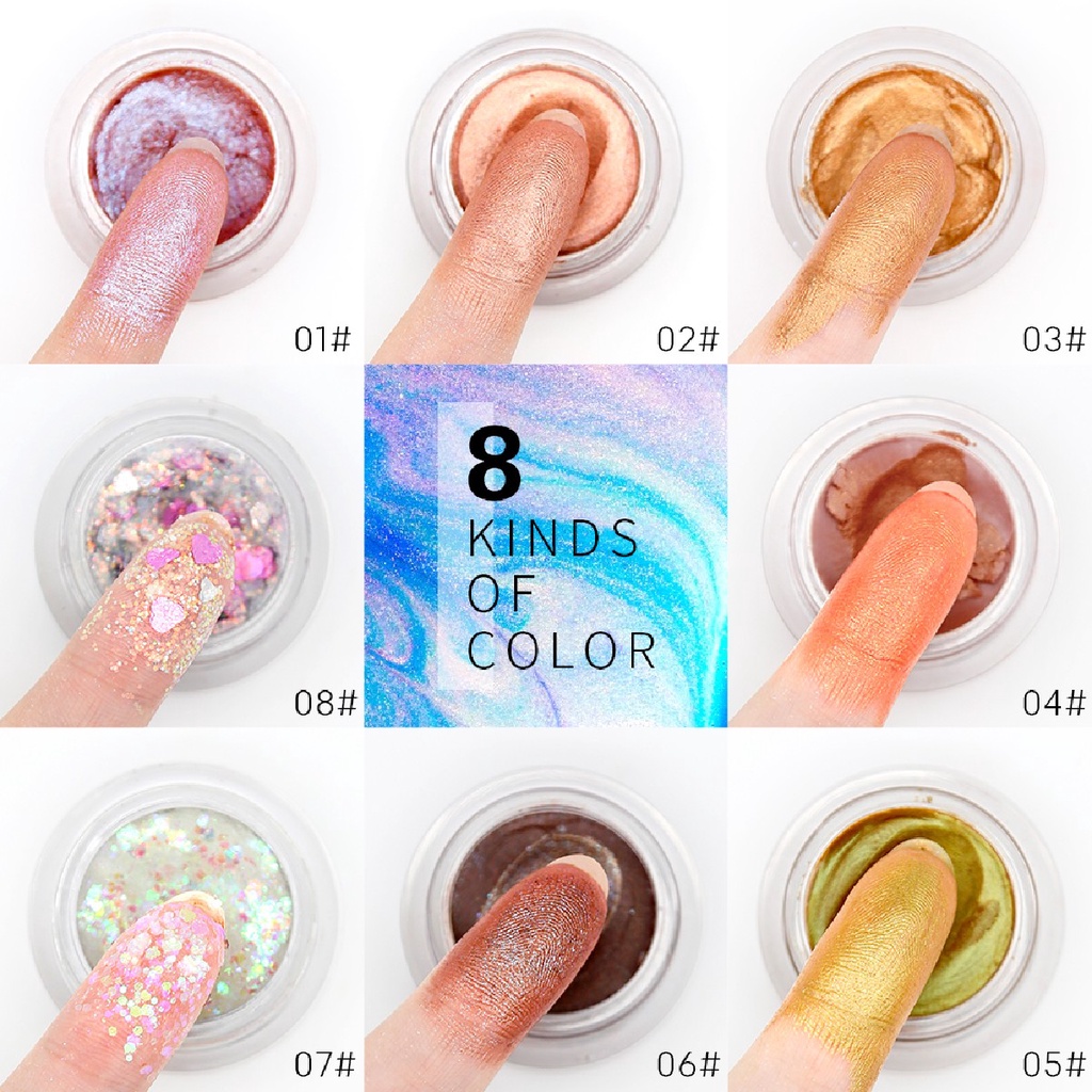 Derol Phấn Mắt Dạng Kem Có Nhũ Lấp Lánh Kháng Nước Lâu Trôi Và Chống Nhòe Phấn mắt đơn sắc