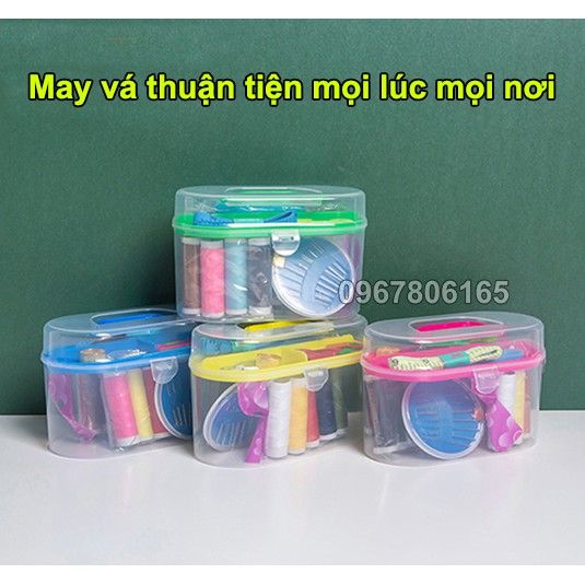 Bộ kim chỉ - Hộp kim chỉ dụng cụ may vá đa năng đầy đủ 55 món