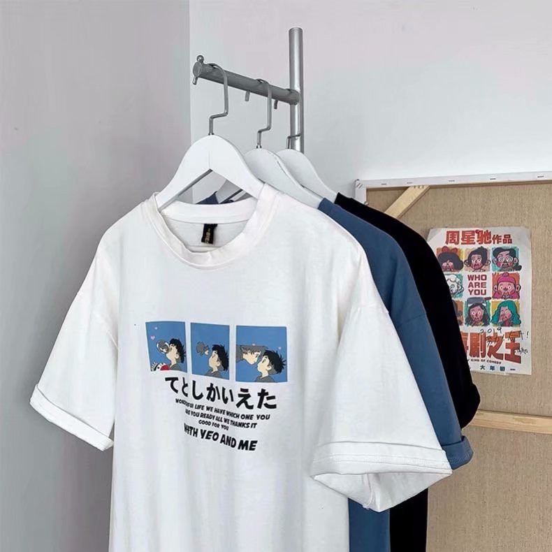 Áo Thun Ngắn Tay Thời Trang Mùa Hè Dành Cho Nam Nữ Size M-3XL | BigBuy360 - bigbuy360.vn