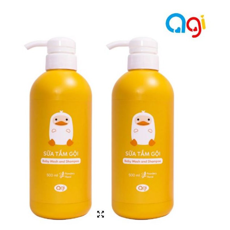 (3 MÙI) Sữa tắm gội Agi 500ml