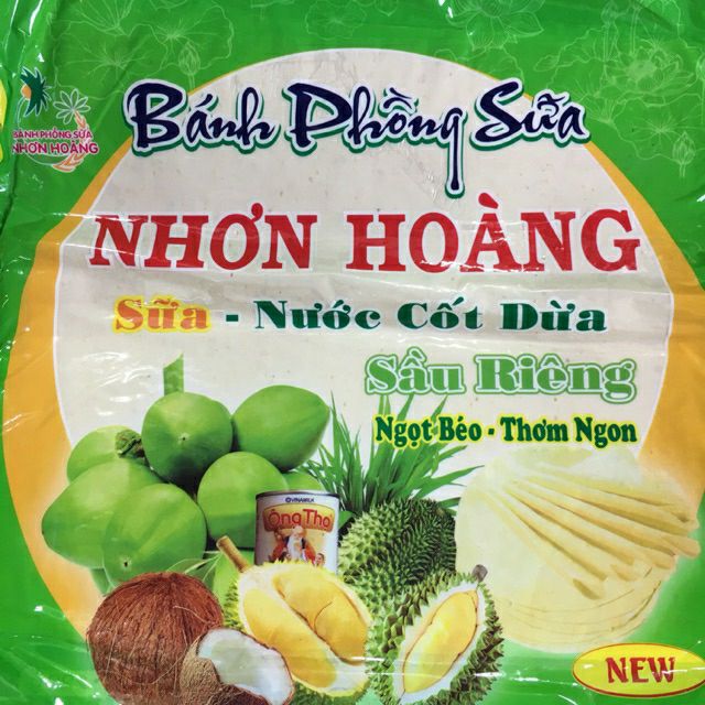 Gói 10 bánh tráng sữa NHƠN HOÀNG 350 gr