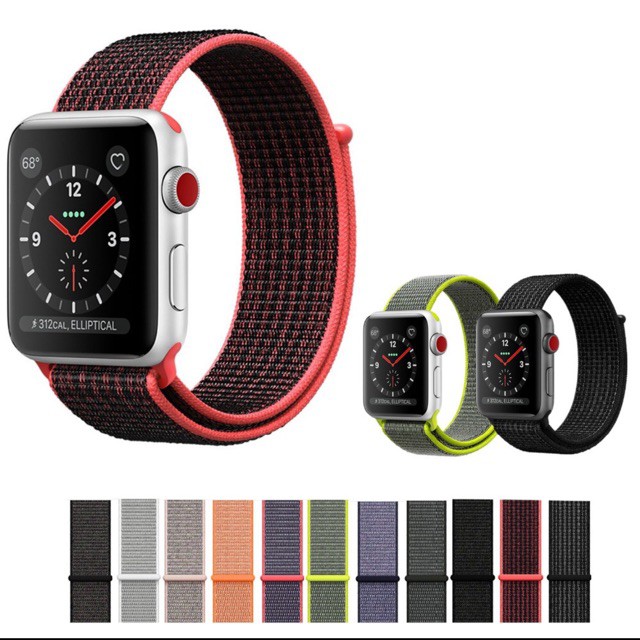 Dây Sport Loop Cho Apple Watch Series 1 2 3 4 38mm/40mm/42mm/44mm