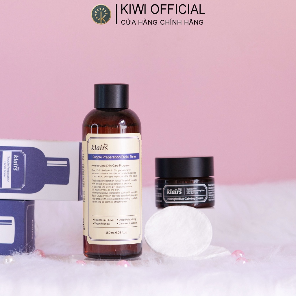(CHÍNH HÃNG) Toner Klairs Không Mùi Moon21, Nước hoa hồng Klairs Supple Preparation Toner 180ml cho da nhạy cảm | BigBuy360 - bigbuy360.vn