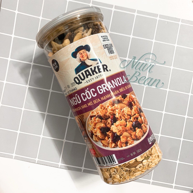 Hũ 500g ngũ cốc Granola ăn kiêng - vị mật ong