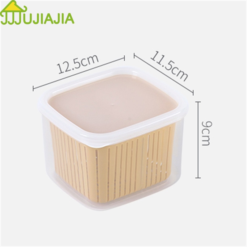 Hộp Đựng Giữ Tươi Mới Cho Rau Củ Quả JUJIAJIA Để Tủ Lạnh Tiện Lợi