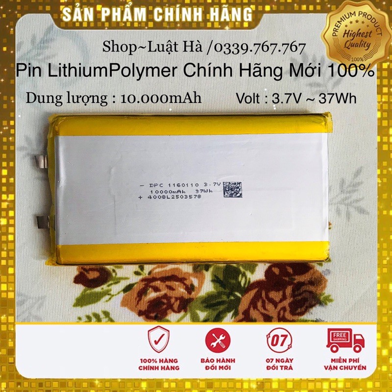 [Mã 2404EL10K giảm 10K đơn 20K] PIN LIPO LITHIUM POLYMER DPC 3.7Volt 10000mAh hàng chuẫn dành cho ae DIY