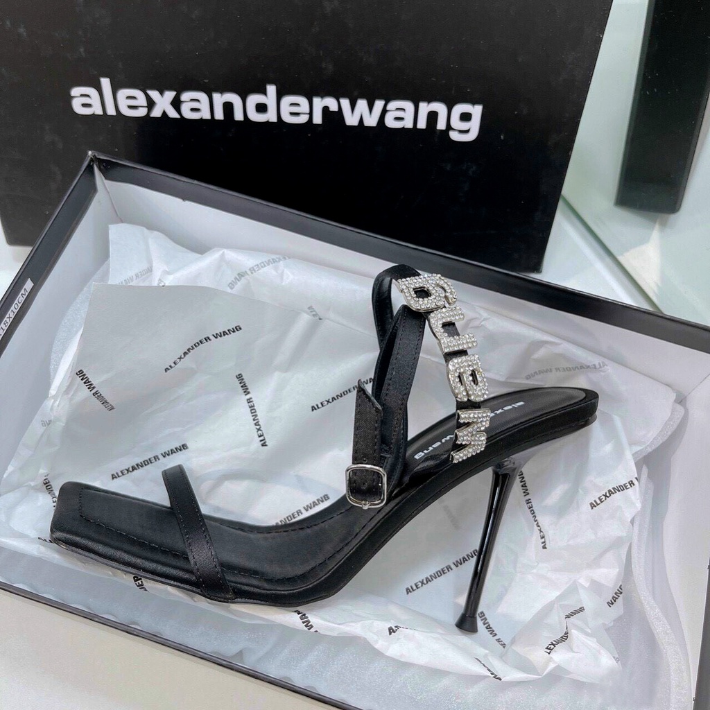 Sandal cao gót Alexander Wang chữ đá loại 9f hàng cao cấp