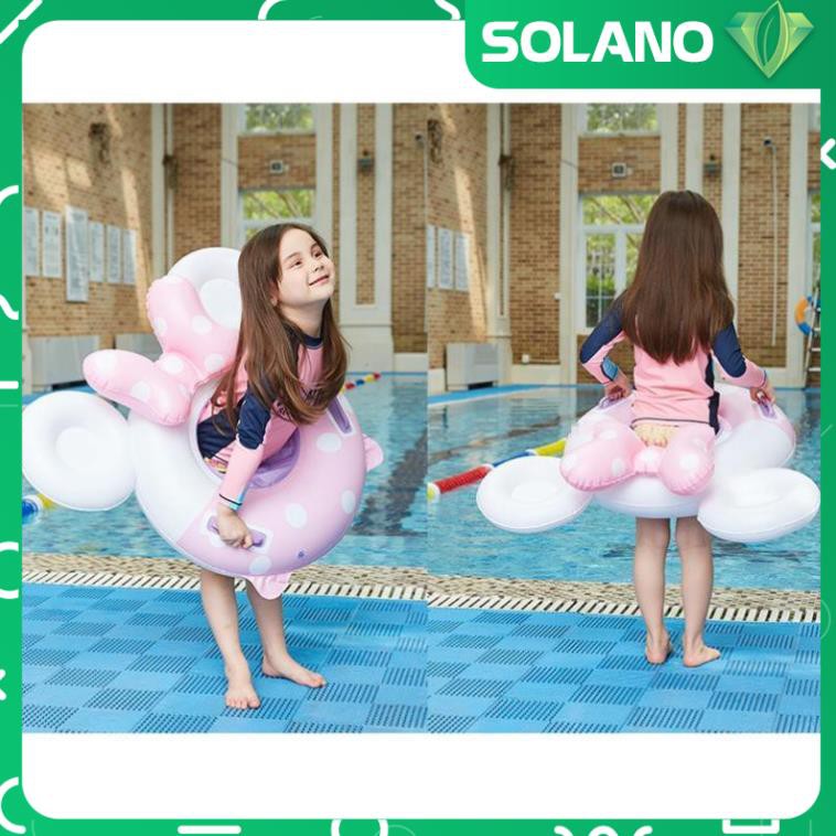 Phao Bơi Cho Bé SOLANO Phao Bơi Trẻ Em Xỏ Chân Chống Lật An Toàn Bơi Lội Họa Tiết Mickey SS-001188