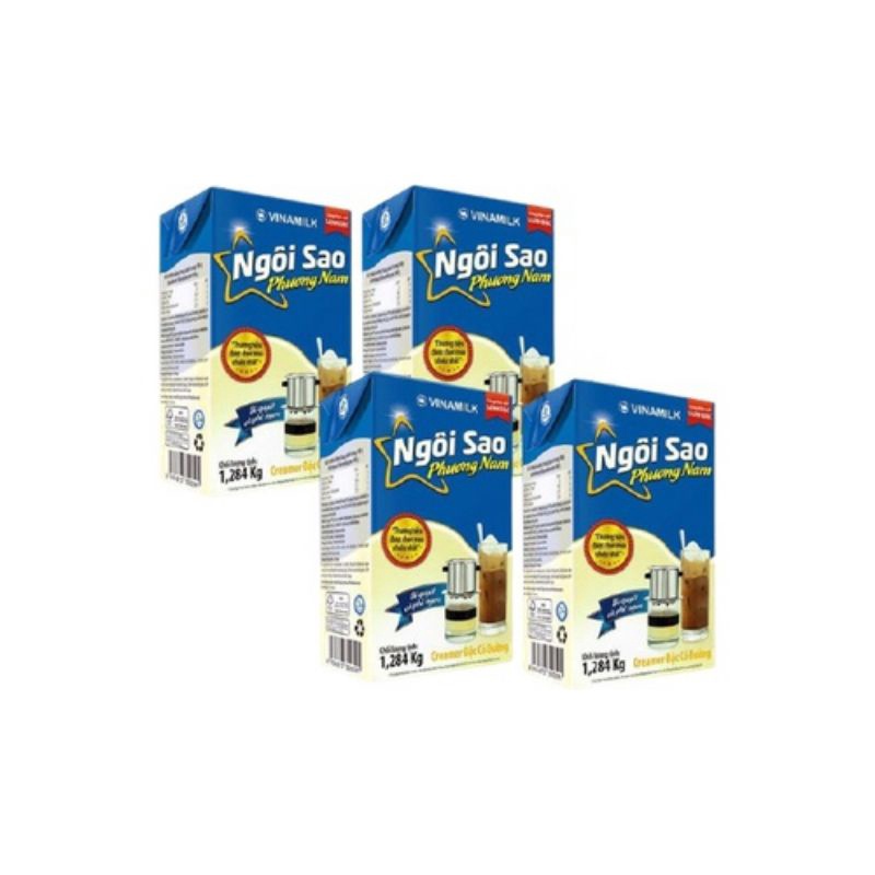 [Combo4 hộp] Sữa đặc ngôi sao Phương Nam xanh biển 1284g của Vinamilk