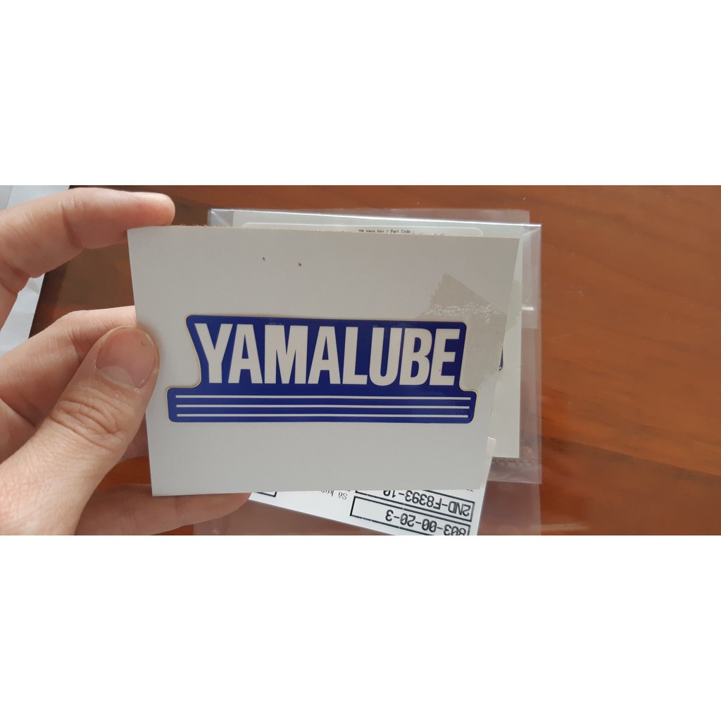 Tem chữ &quot;Yamalube&quot; zin chính hãng Yamaha - Xanh GP