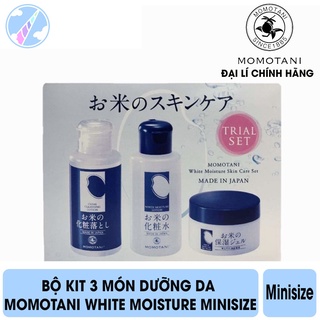 Bộ Kit 3 Món Dưỡng Da Momotani White Moisture Minisize