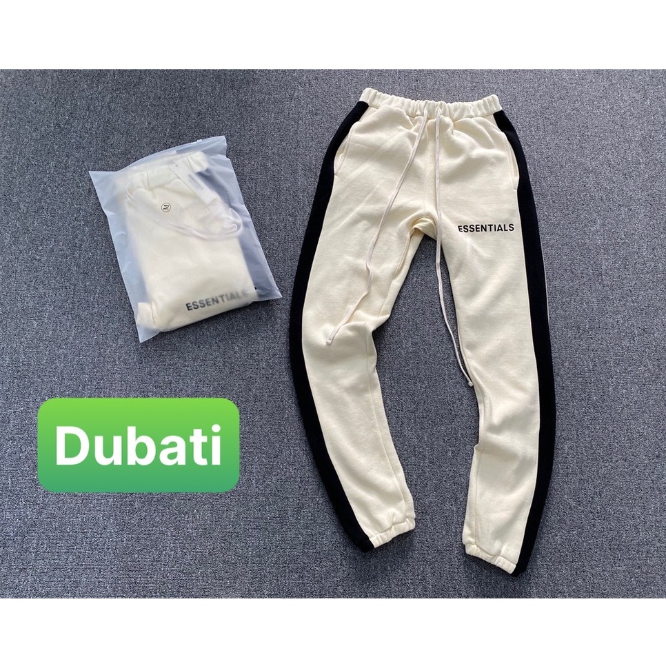 QUẦN JOGGER ESSENTIALS ỐNG RỘNG NAM NỮ CÓ BO 3 MÀU PHONG CÁCH HÀN QUỐC CAO CẤP - DUBATI FASHION