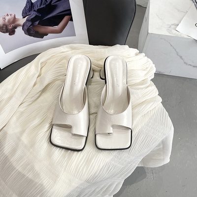 Dép Da Sỏ Ngón Cao 5p Hàng Quảng Châu Cao Cấp Sale Dư size 39 Hết Không Về Thêm Hàng