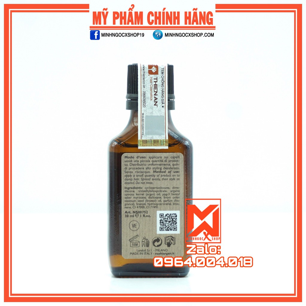 DẦU DƯỠNG TÓC NASHI ARGAN OIL 30ML - CHÍNH HÃNG | BigBuy360 - bigbuy360.vn