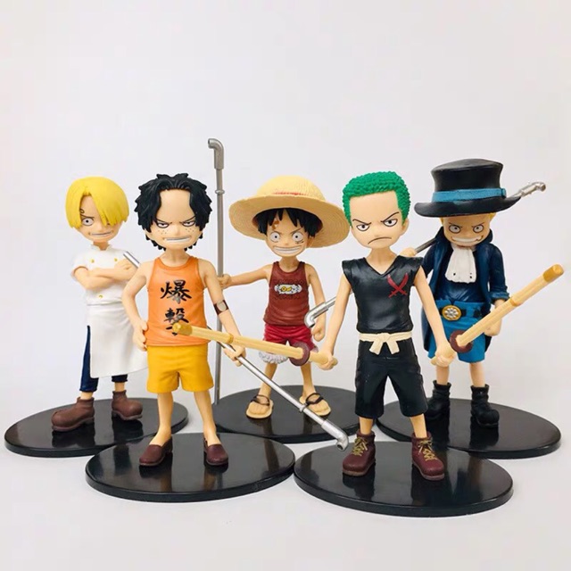 Có sẵn  Set 5 Mô Hình Nhân Vật One Piece Đảo Hải Tặc  Luffy Zoro