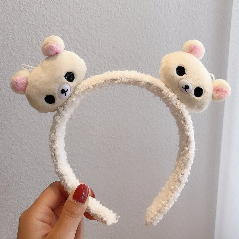 Cài Tóc Mềm Đính Gấu Bông Đáng Yêu Cho Nữ