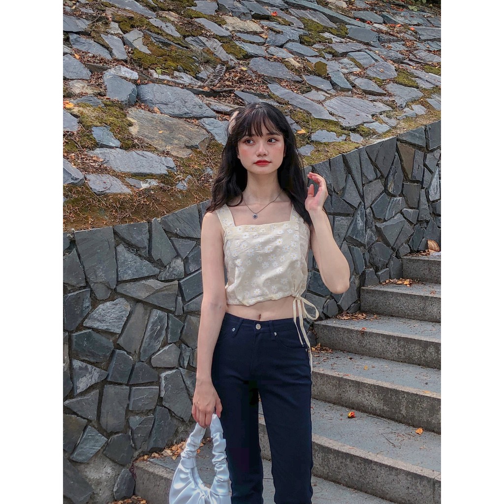 Quần Ống Loe Thời Trang Màu Xanh Than LDL-104