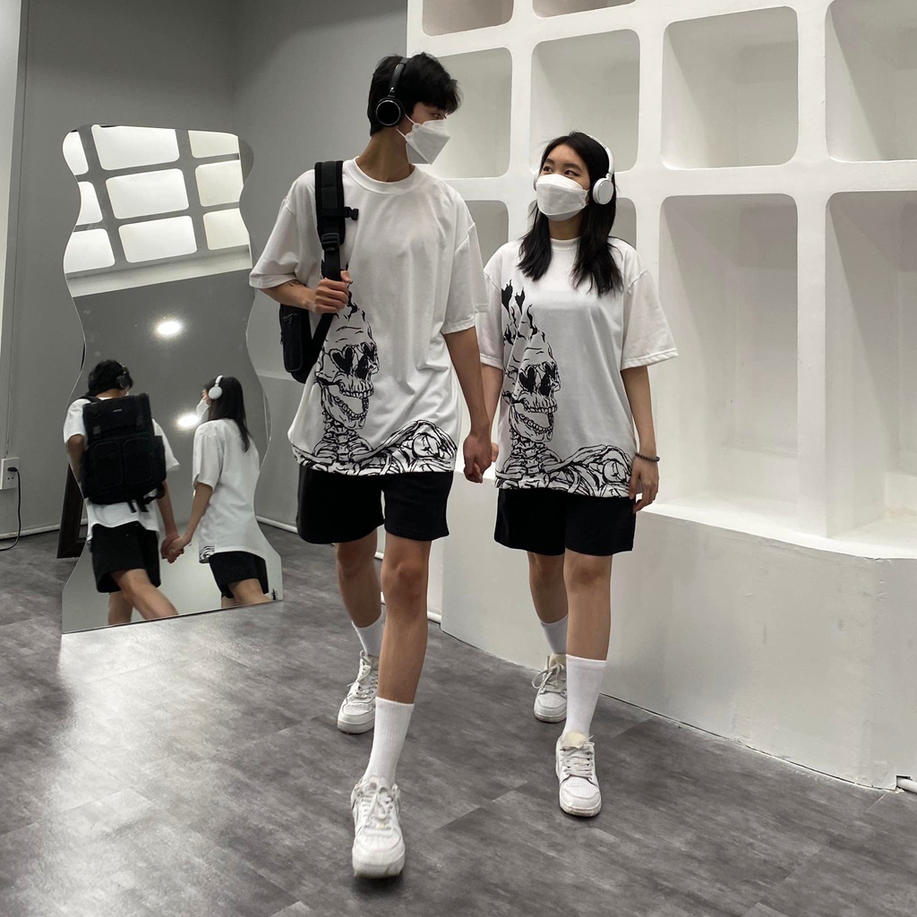 ÁO THUN FF FORM RỘNG FRIENDS FOREVER LOVE BONE TEE, VẢI THUN 2 CHIỀU COTTON 25GSM