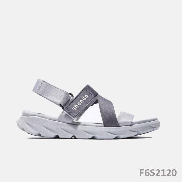 Giày Sandal Shondo đế xám ombre xám đậm F6S2120