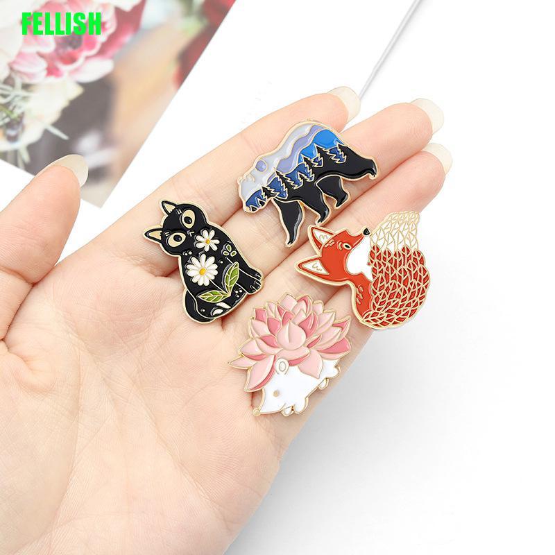 Ghim Cài Áo Hình Động Vật Dễ Thương