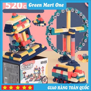 Lego Ghép Hình 520 Chi Tiết Siêu Trí Tuệ Cho Bé Yêu 🍓🍓Green Mart One🍓🍓