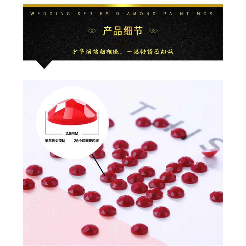 Bộ Tranh Đính Đá 5D Tự Làm Hình Cô Dâu Chú Rể Trong Đám Cưới