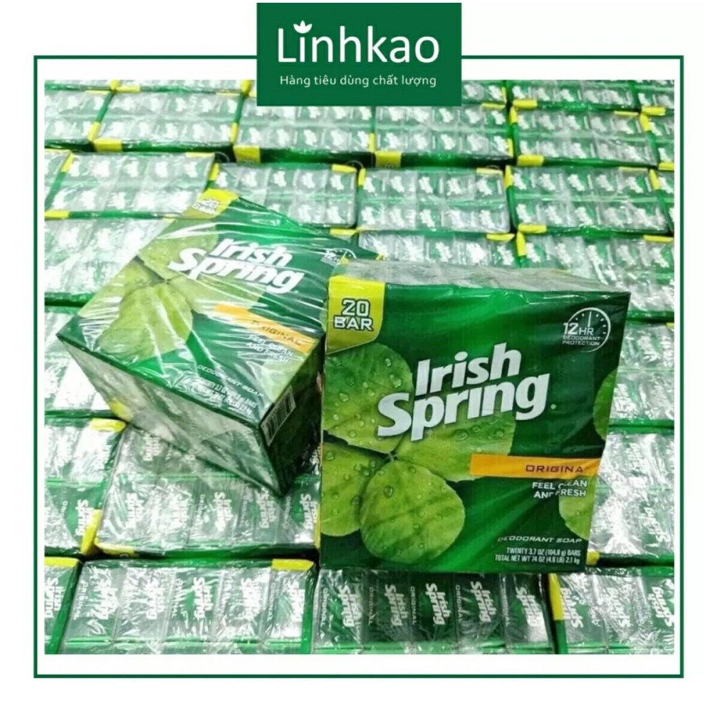 (Lốc 4) XÀ BÔNG CỤC IRISH SPRING ORIGINAL 113g