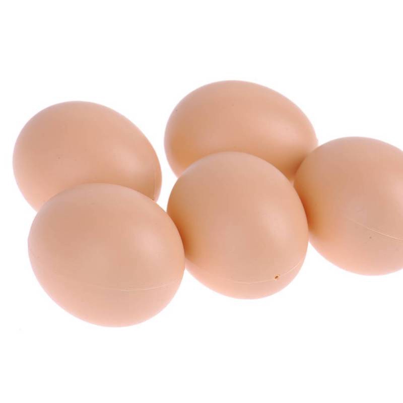 Set 10 Trứng Gà Giả 5.5cm Bằng Nhựa Cho Bé