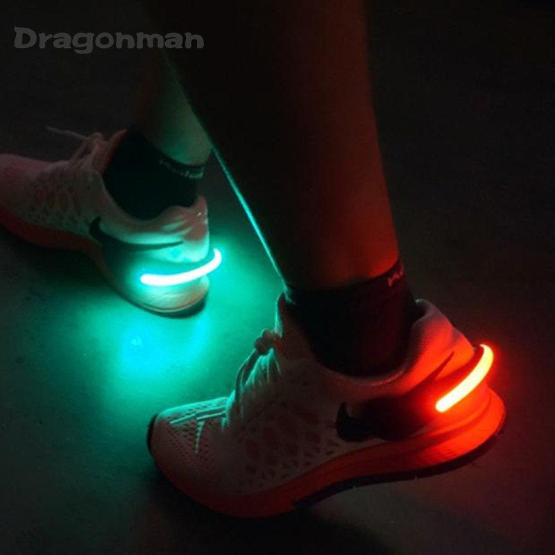 Outdoor Running Light LED Luminous Shoe Clip Light Night Safety Warning Bright Flash Light Sports Bike Shoe Clip Light