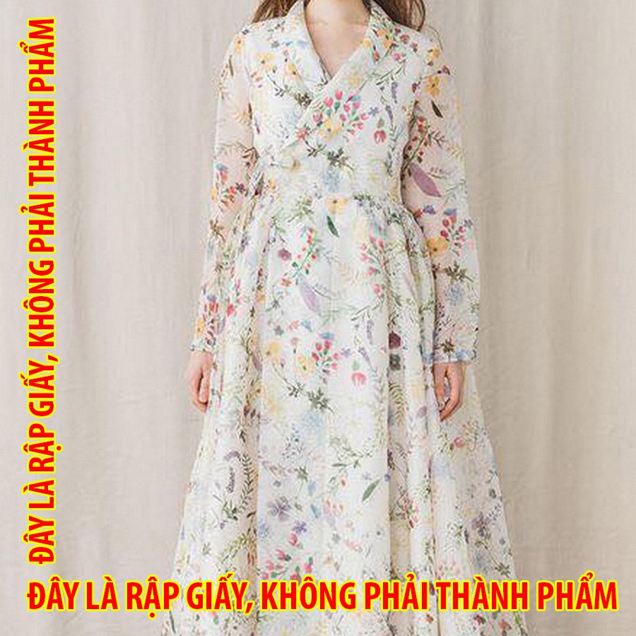 Rập giấy TC012 - Hanbok Cách tân style Công chúa - Trẻ em - Tích hợp 3 kiểu
