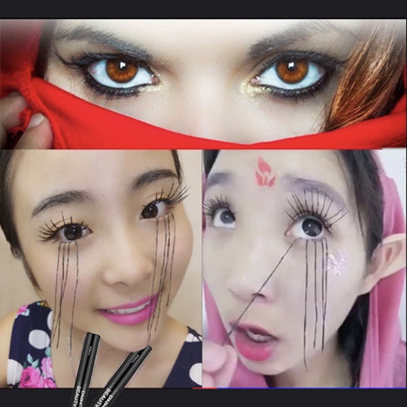 [Hàng mới về] Mascara sợi tơ 4D 2 trong 1 làm dài và cong mi chống thấm nước