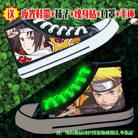 Giày Vải Học Sinh. Giày Thể Thao Vải Canvas Cổ Cao In Hình Anime Assassin Wu Liuqimei Thirteen Phong Cách Hàn Quốc Cho Nam
