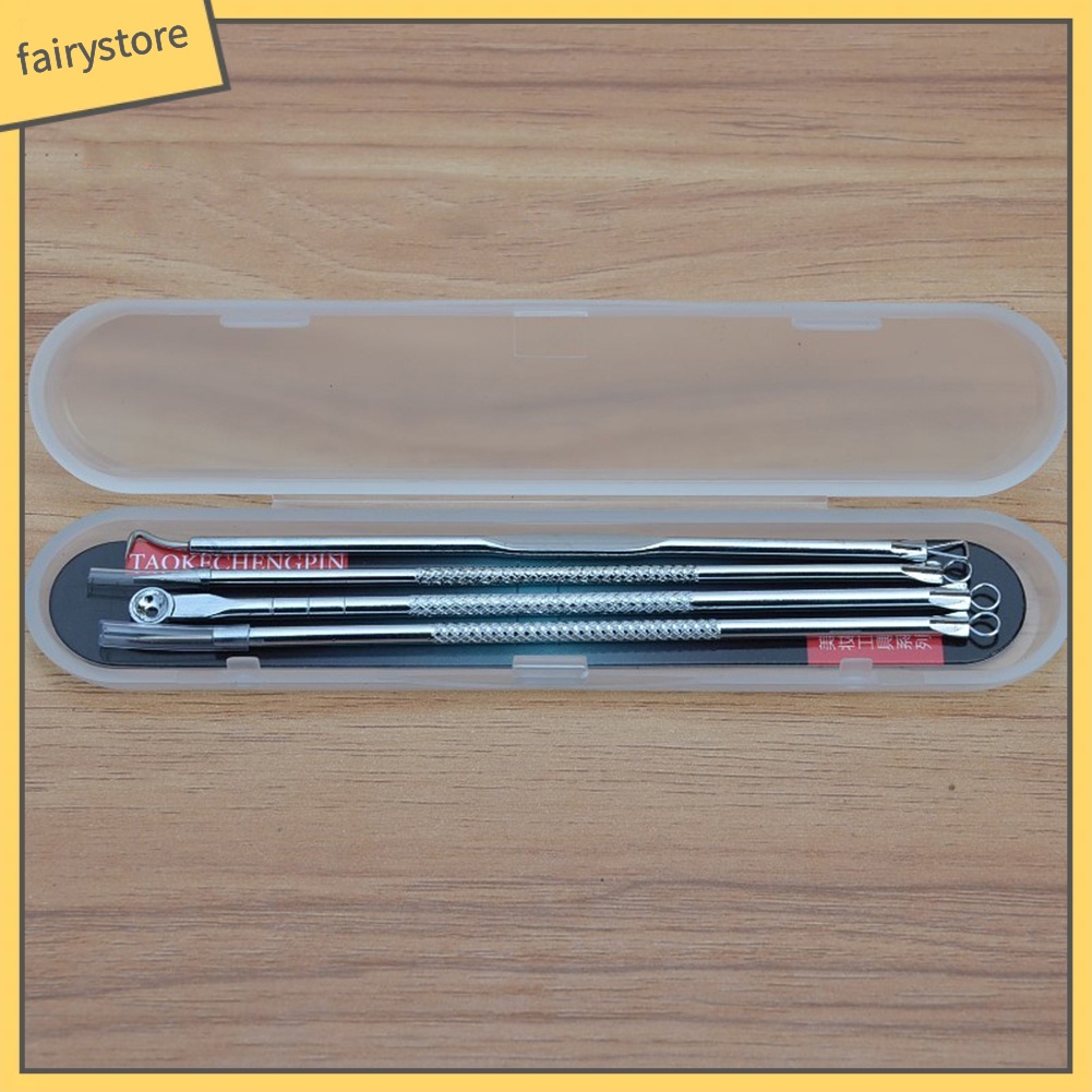 [Hàng mới về] 4 Dụng cụ nặn mụn đầu đen/ mụn trứng cá tiện lợi