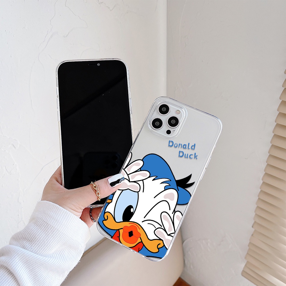 DISNEY Ốp Điện Thoại Tpu Mềm Chống Sốc In Hình Vịt Donald Cho IPhone 11 12 13 Pro Max XS X XR XSMax 7 8 6 6s Plus 5 4 SE 2020
