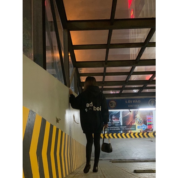 ẢNH THẬT-Áo hoodie SADBOIZ mặt mếu logo thêu có mũ hàng 2 lớp cotton dày dặn form rộng nam nữ | BigBuy360 - bigbuy360.vn