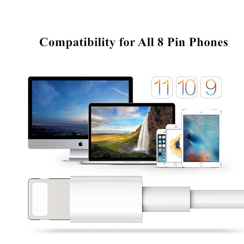 【Hàng sẵn sàng】 100% Nguyên bản Apple iPhone Cáp sạc USB Cáp USB 1m / 2m