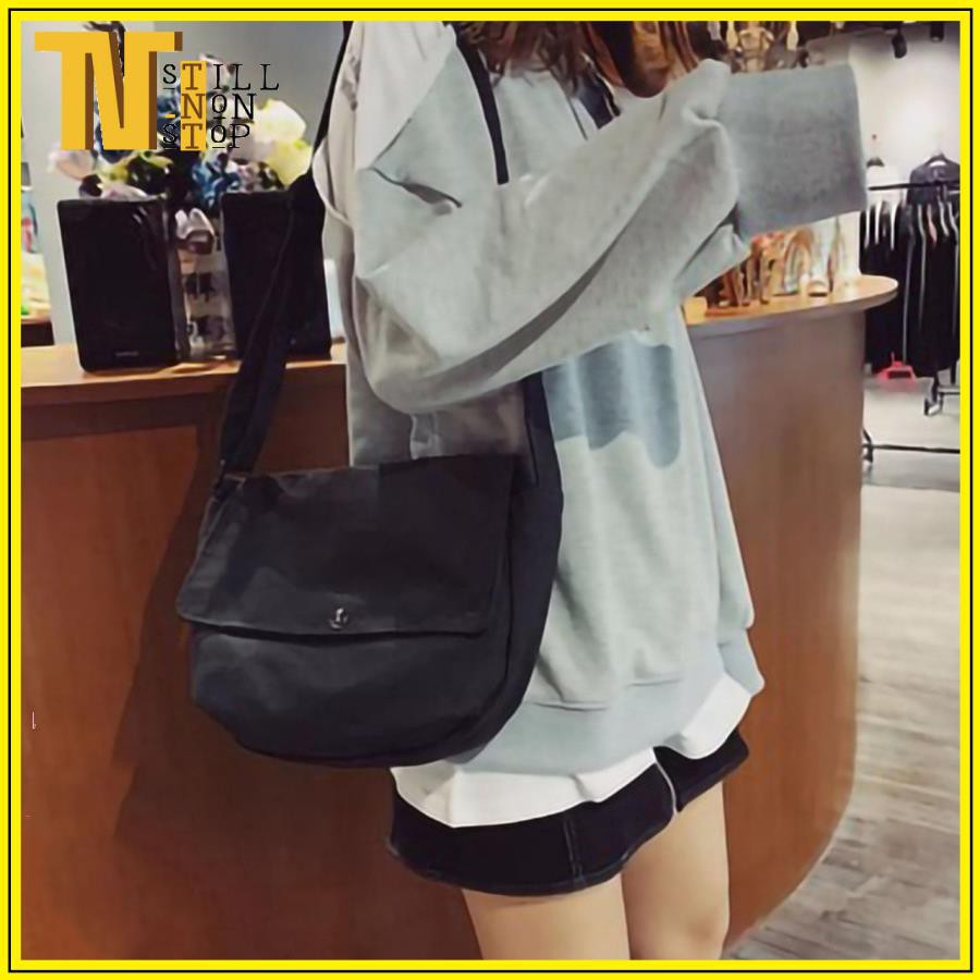 Túi tote giá rẻ vải canvas đeo chéo đi hoc unisex phong cách ulzzang XUONGMAITNT D32