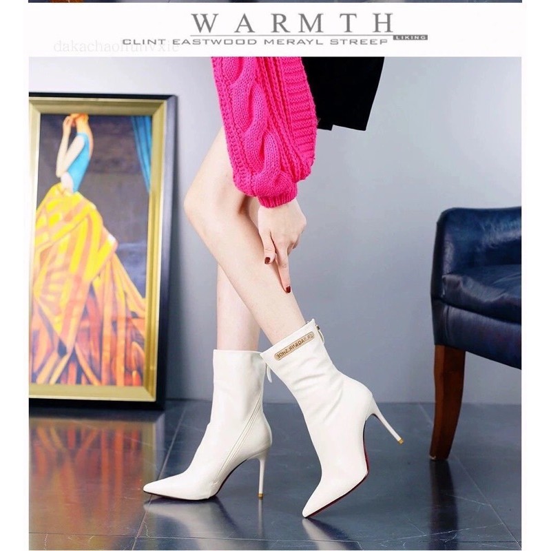 Boot gót nhọn da mềm siêu đẹp , ib cho shop sau khi đặt