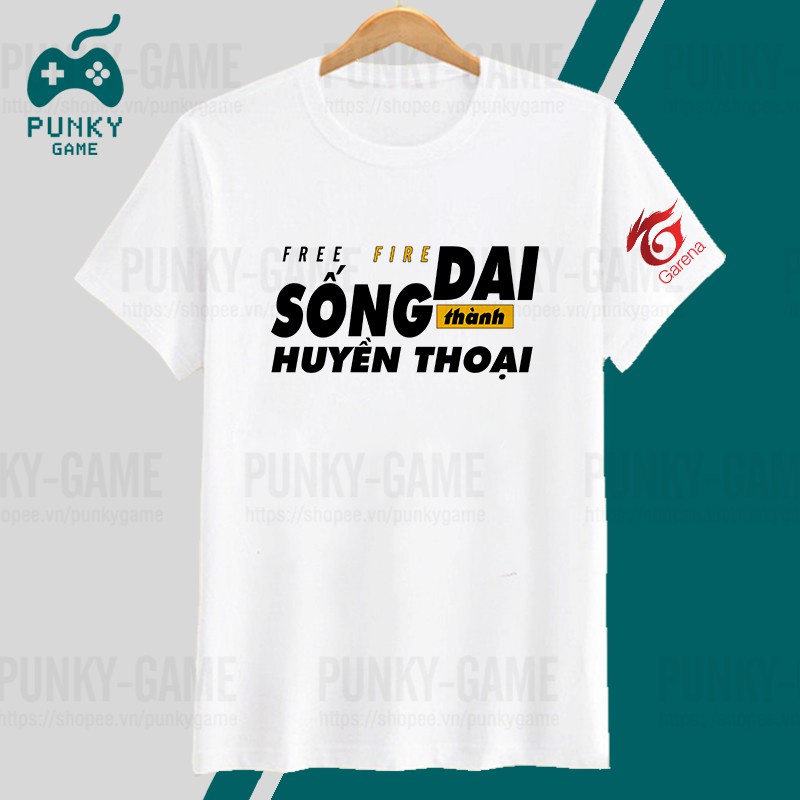 Áo Game Free Fire  FREESHIP  Áo Phông Garena sống dai thành huyền thoại có đủ size