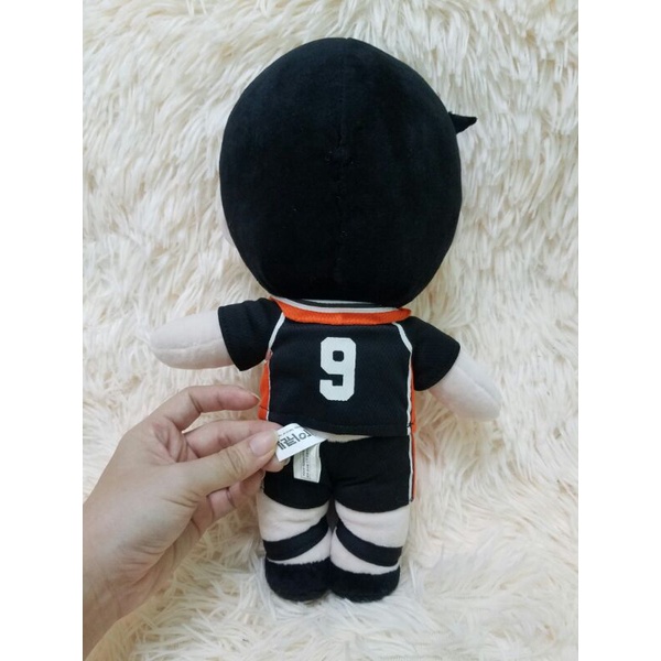 Chibi Hinata Haikyuu bé trai mặc đồ thể thao gấu nhồi bông