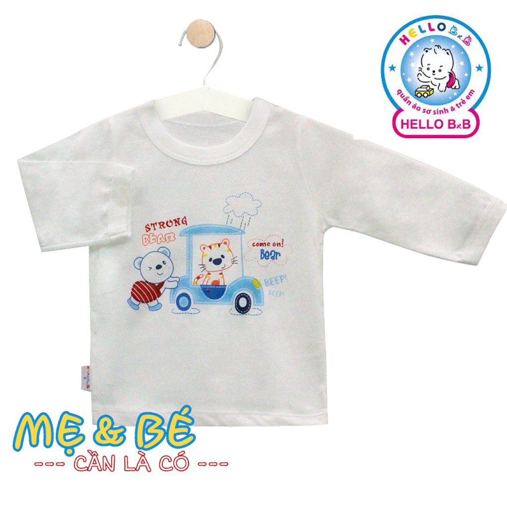ÁO TAY DÀI TRẮNG HELLO B&B
